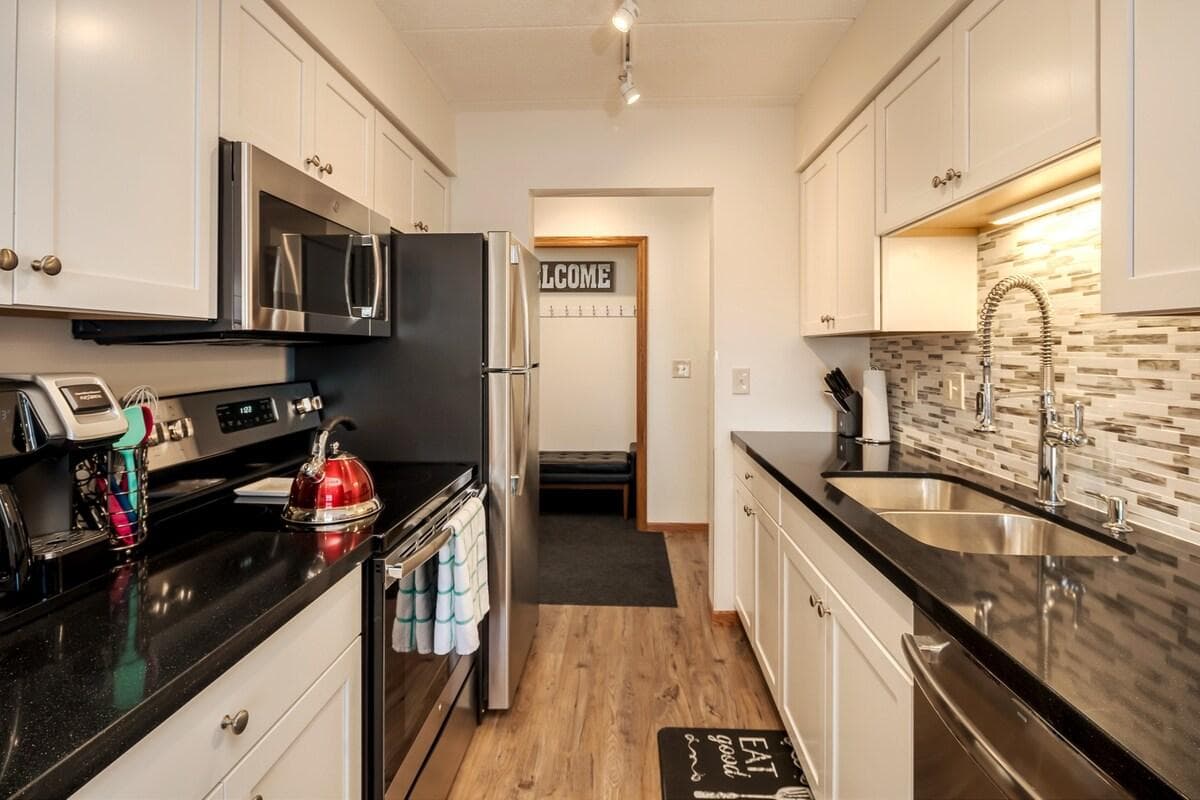 Updated kitchen. 