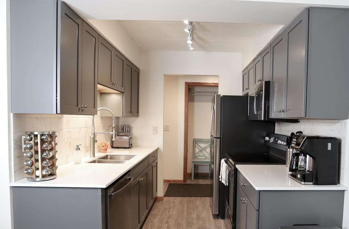 Fully stocked kitchen 